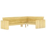 Salon de jardin meuble d'extérieur ensemble de mobilier 4 pièces bois de pin imprégné 02_0016223
