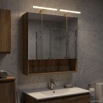vidaXL Armoire Miroir de Salle de Bain Chêne artisan 60 x 14.5 x 70 cm