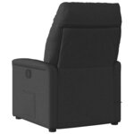 vidaXL Fauteuil de massage inclinable électrique Noir Tissu