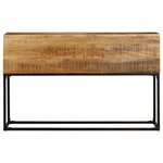 vidaXL Table console 120x30x75 cm Bois de manguier brut