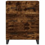 vidaXL Buffet haut Chêne fumé 69 5x34x180 cm Bois d'ingénierie