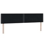 vidaXL Sommier à lattes de lit avec matelas noir 180x220 cm velours