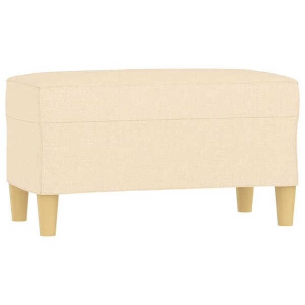 vidaXL Banc Crème 70x35x41 cm Tissu