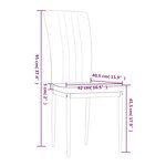 vidaXL Chaises à manger lot de 4 Vert foncé Velours