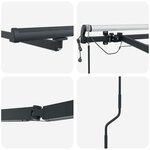 vidaXL Auvent avec Anthracite 4 5 × 3 m Métal