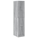 vidaXL Armoire apothicaire sonoma gris 30x41x144 5cm bois d'ingénierie