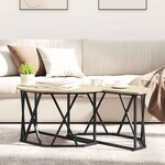 vidaXL Table basse Chêne sonoma 80 x 80 x 42 cm