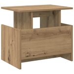 vidaXL Meuble TV Chêne artisanal 50 x 35 x 45 cm Bois d'ingénierie