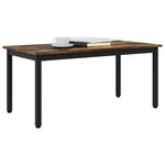 vidaXL Table basse Chêne Fumé 100 x 50 x 45 cm Bois d'ingénierie