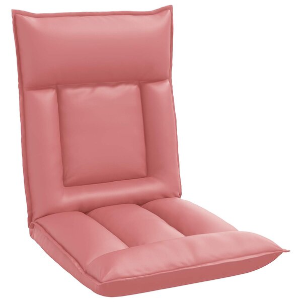 vidaXL Fauteuil de sol ajustable Rose Simili cuir