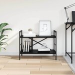 vidaXL Étagère Chêne noir 75 x 30 x 58 5 cm Bois d'ingénierie