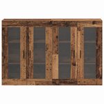 vidaXL Armoires Murailles 2 Pièces Bois ancien 69 5 x 34 x 90 cm