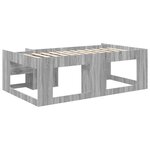 vidaXL Cadre de lit pour enfants avec rangement Sonoma gris