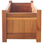 vidaXL Lits surélevés de jardin 2 Pièces Bois d'acacia 100x30x25 cm
