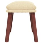 vidaXL Repose-pied Crème 45x29 5x35 cm Tissu