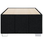 vidaXL Cadre de lit sans matelas noir 90x200 cm tissu