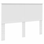 vidaXL Tête de lit avec tête de lit Blanc 140 cm Bois d'ingénierie
