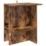 vidaXL Table basse 2 Pièces Chêne fumé 40 x 30 x 49 cm Bois d'ingénierie