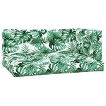 vidaXL Coussins de palette lot de 3 motif de feuilles tissu