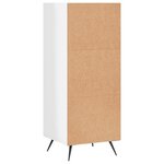 vidaXL Armoire à étagères blanc brillant 34 5x32 5x90 cm