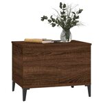 vidaXL Table basse Chêne marron 60x44 5x45 cm Bois d'ingénierie