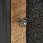 vidaXL Table de chevet 40x30x50 cm Bois de manguier brut