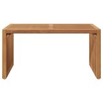 vidaXL Table d'appoint de jardin 70x37.5x35.5 cm Bois massif Teck