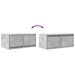 vidaXL Meuble TV gris béton 60x31x25 5 cm bois d'ingénierie