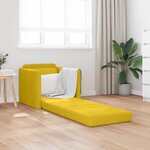 vidaXL Canapé-Lit Jaune foncé 74 x 77 x 81 cm Velours