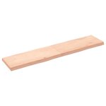 vidaXL Dessus de table bois massif non traité bordure assortie