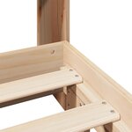 vidaXL Cadre de lit sans matelas 135x190 cm bois de pin massif