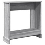 VidaXL Cadre de cheminée sonoma gris 90x30x90 cm bois d'ingénierie