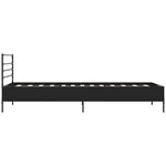 vidaXL Cadre de lit sans matelas noir 90x200 cm