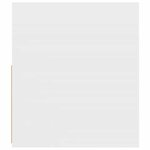 vidaXL Tables de chevet 2 Pièces avec LED Blanc 60x35x40 cm