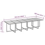 vidaXL Ensemble à dîner de jardin coussins 17 Pièces Résine tressée Noir