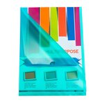 Sachet de 100 pochettes coin polypropylène - A4 - Couleurs assorties EXACOMPTA