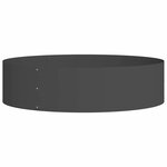 vidaXL Cache-pot de jardin Noir 80 x 80 x 20 cm Acier