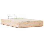 vidaXL Cadre de lit ottoman Naturel 120 x 190 cm Pin massif