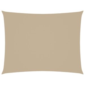 vidaXL Voile de parasol tissu oxford rectangulaire 2 5x4 m beige