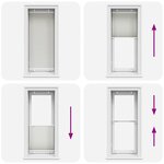 vidaXL Store plissé gris clair 55x100 cm largeur du tissu 54 4 cm