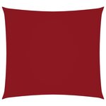 vidaXL Voile de parasol Tissu Oxford carré 2x2 m Rouge
