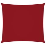 vidaXL Voile de parasol Tissu Oxford carré 2x2 m Rouge