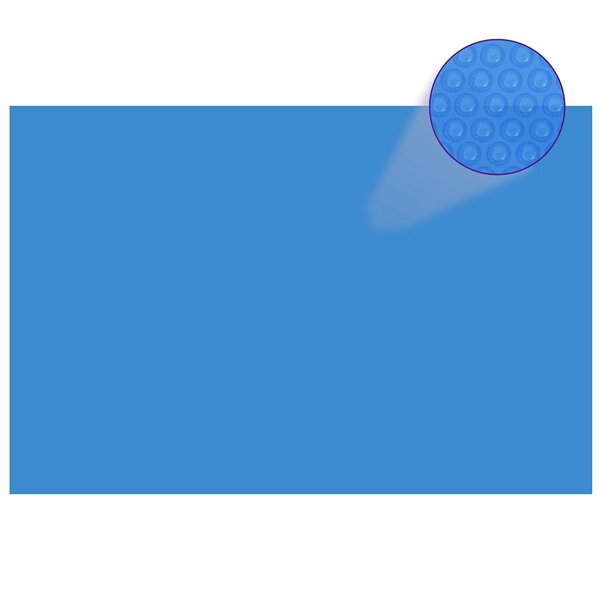 vidaXL Couverture de piscine rectangulaire 600x400 cm PE Bleu