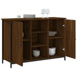 vidaXL Buffet chêne marron 100x35x70 cm bois d'ingénierie
