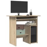 vidaXL Bureau Chêne sonoma 80x45x74 cm Bois d’ingénierie