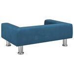 vidaXL Canapé pour enfants bleu 70x45x26 5 cm velours