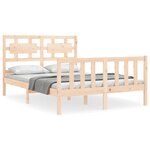 vidaXL Cadre de lit sans matelas 120x200 cm bois de pin massif