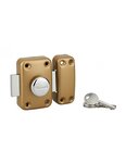 THIRARD - Verrou à bouton Apache pour porte d'entrée  cylindre 35mm  acier  3 clés  époxy or