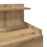 vidaXL Tables de chevet 2 pièces avec 2 tiroirs Chêne artisanal 40 x 36 5 x 62 cm