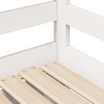 vidaXL Lit de jour avec gigogne et tiroirs sans matelas blanc 80x200cm